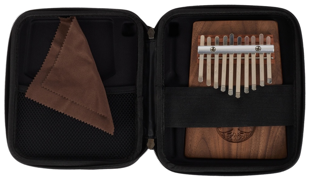 Meinl Sonic Energy Solid Kalimba  10 Notes  Black Walnut  Tree of Life