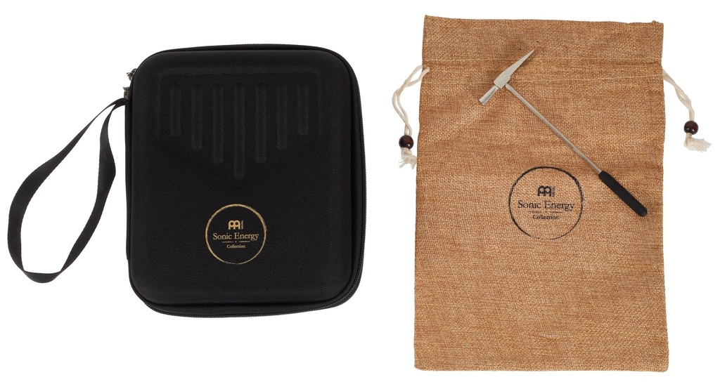 Meinl Sonic Energy Solid Kalimba  10 Notes  Black Walnut  Tree of Life