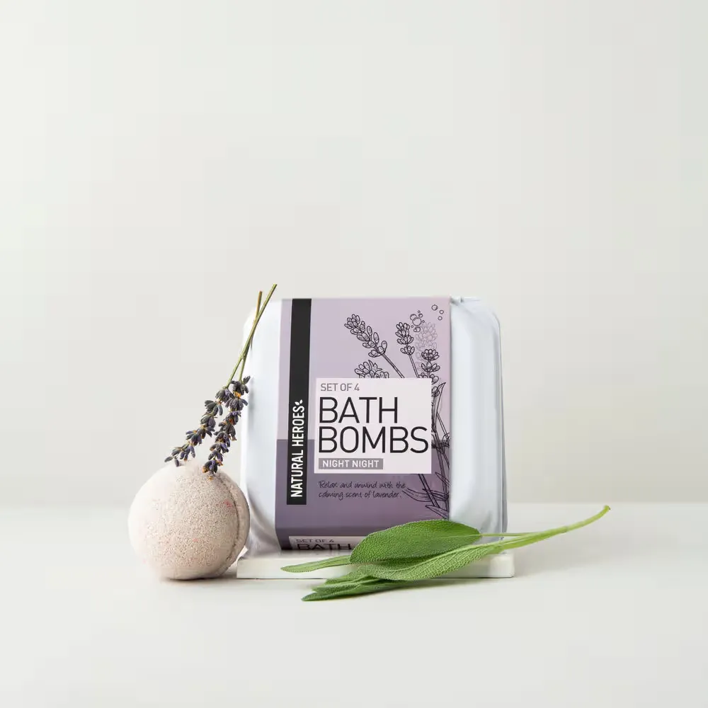 Bath Bomb Night Night (4 stuks) - Natural Heroes