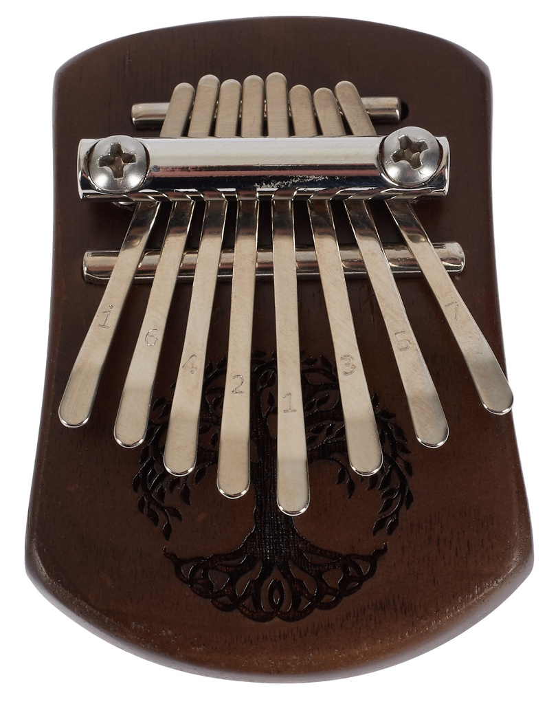 Mini Kalimba C Major 8-Note Tree of Life Sy