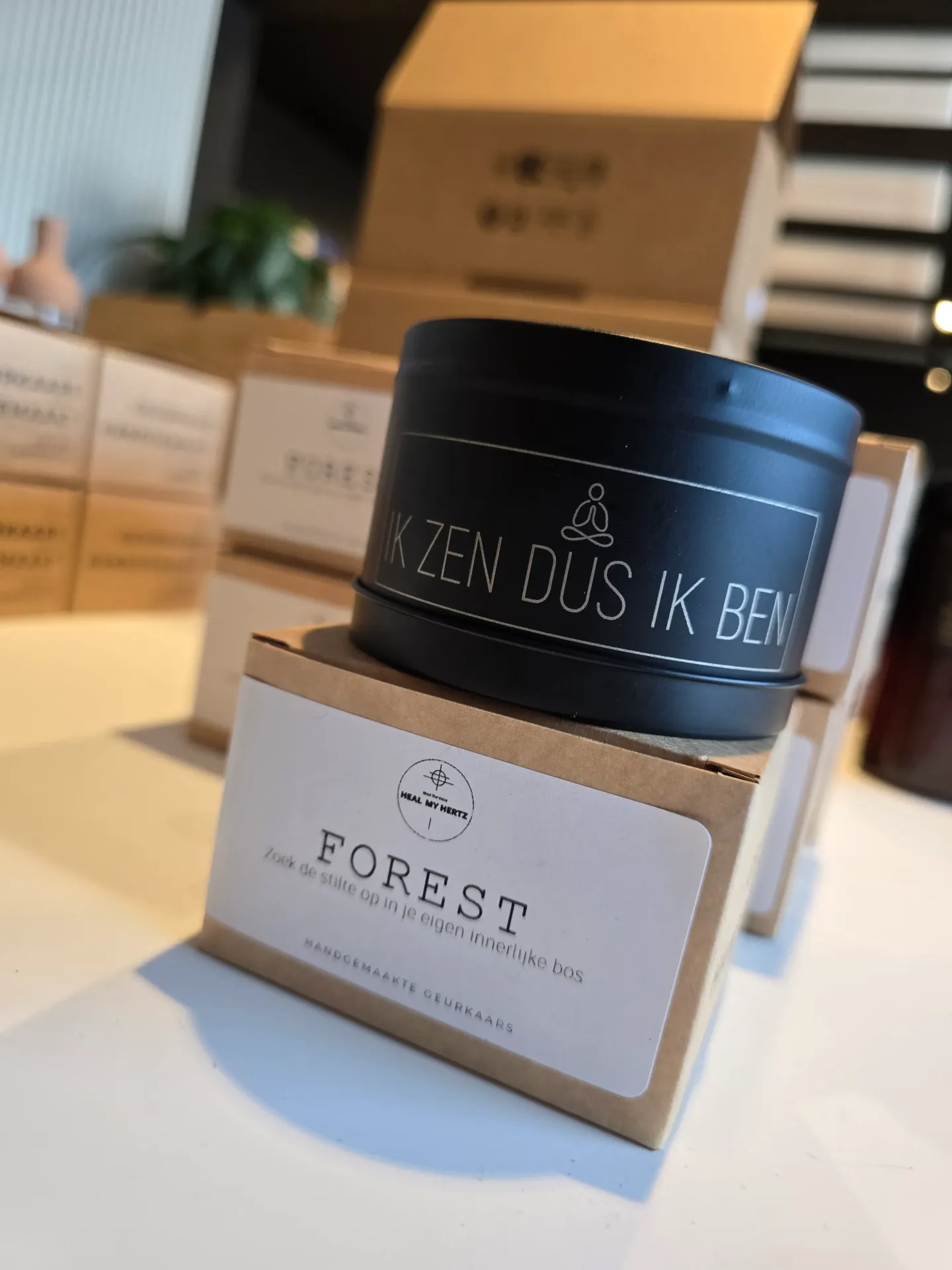 Geurkaars 'Ik zen dus ik ben' (Forest)